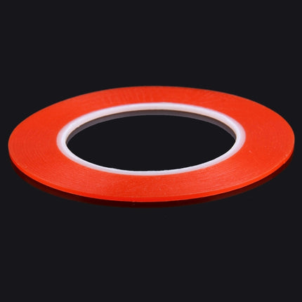 2mm width 3M Double Sided Adhesive Sticker Tape for iPhone / Samsung / HTC Mobile Phone Touch Panel Repair, Length: 25m (Red)-garmade.com