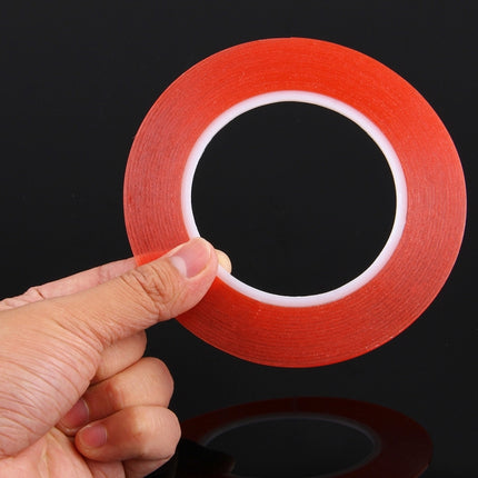 2mm width 3M Double Sided Adhesive Sticker Tape for iPhone / Samsung / HTC Mobile Phone Touch Panel Repair, Length: 25m (Red)-garmade.com