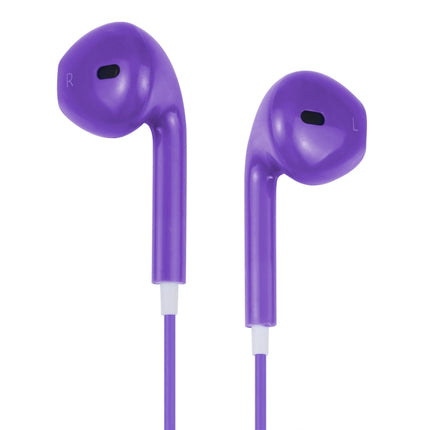 EarPods Wired Headphones Earbuds with Wired Control & Mic(Purple)-garmade.com