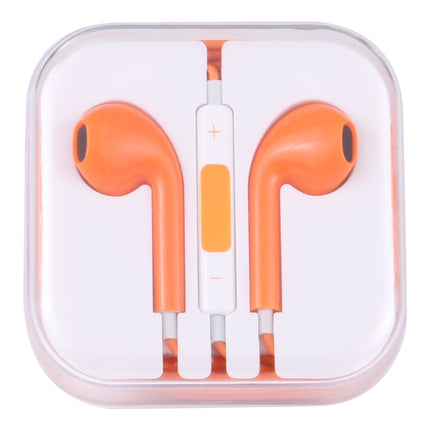EarPods Wired Headphones Earbuds with Wired Control & Mic(Orange)-garmade.com