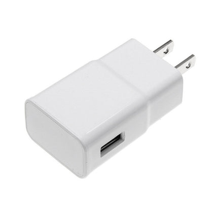 Charger Sync Cable + US Plug Travel Charger for iPad, iPhone, Galaxy, Huawei, Xiaomi, LG, HTC and Other Smart Phones, Rechargeable Devices(White)-garmade.com