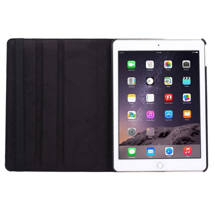 360 Degree Rotation Litchi Texture Flip Leather Case with 2 Gears Holder for iPad Air 2(Black)-garmade.com