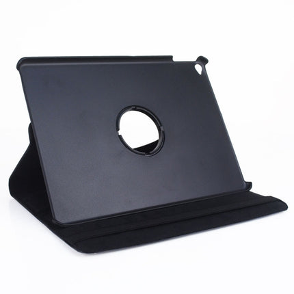 360 Degree Rotation Litchi Texture Flip Leather Case with 2 Gears Holder for iPad Air 2(Black)-garmade.com
