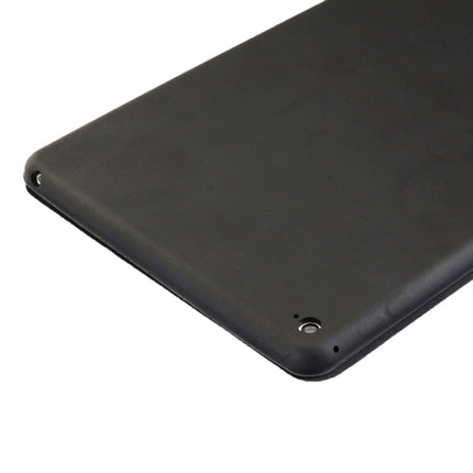 3-fold Naturally Treated Smart Leather Case with Sleep / Wake-up Function & Holder for iPad Air 2(Black)-garmade.com