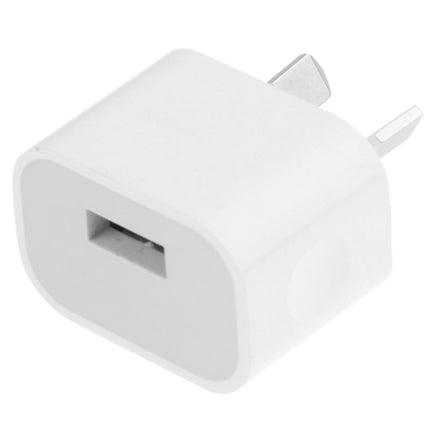 AU Plug USB Charger Adapter(White)-garmade.com