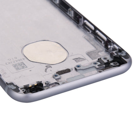 5 in 1 for iPhone 6 (Back Cover + Card Tray + Volume Control Key + Power Button + Mute Switch Vibrator Key) Full Assembly Housing Cover(Grey)-garmade.com