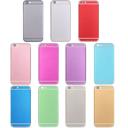 5 in 1 for iPhone 6 (Back Cover + Card Tray + Volume Control Key + Power Button + Mute Switch Vibrator Key) Full Assembly Housing Cover(Silver)-garmade.com