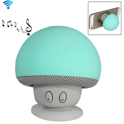Mushroom Shape Bluetooth Speaker with Suction Holder(Green)-garmade.com