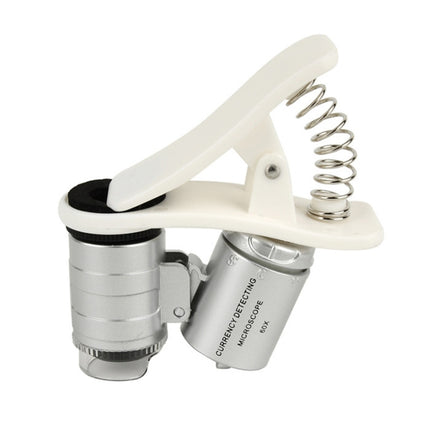 Universal Clip-type LED phone 60X Microscope / Micro Lens-garmade.com