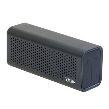 YM-308 Portable Rechargeable NFC Bluetooth Speaker, Support TF Card(Black)-garmade.com