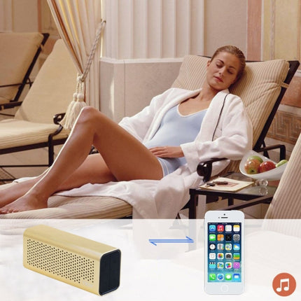 YM-308 Portable Rechargeable NFC Bluetooth Speaker, Support TF Card(Gold)-garmade.com