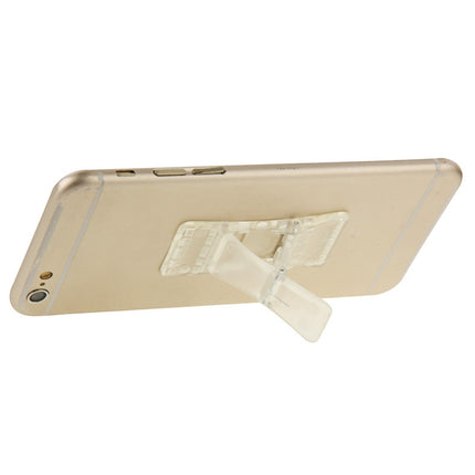 Universal Multi-function Foldable Holder Grip Mini Phone Stand, for iPhone, Galaxy, Sony, HTC, Huawei, Xiaomi, Lenovo and other Smartphones(Transparent)-garmade.com