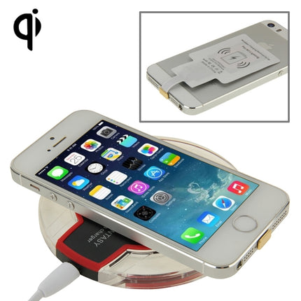 FANTASY Wireless Charger & 8Pin Wireless Charging Receiver, For iPhone 6 Plus / 6 / 5S / 5C / 5(Black)-garmade.com