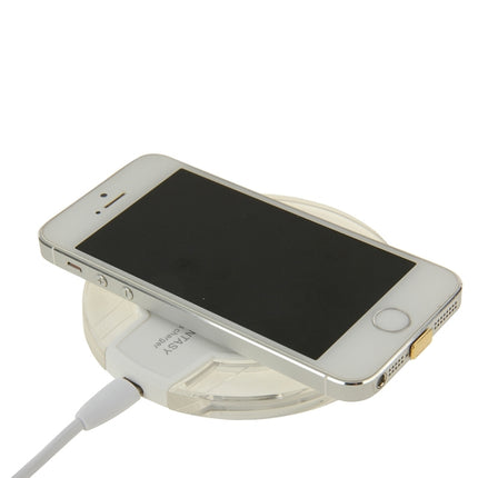 FANTASY Wireless Charger & 8Pin Wireless Charging Receiver , For iPhone 6 Plus / 6 / 5S / 5C / 5(White)-garmade.com