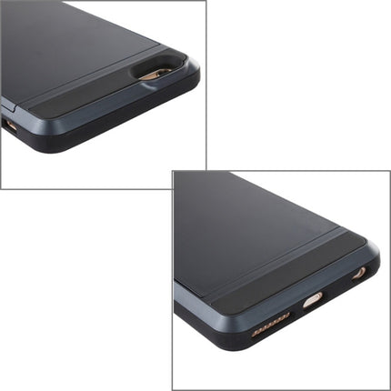 Blade PC + TPU Combination Case with Card Slot for iPhone 6(Dark Blue)-garmade.com
