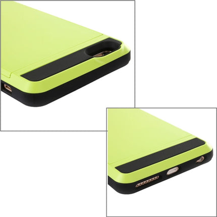 Blade PC + TPU Combination Case with Card Slot for iPhone 6(Green)-garmade.com