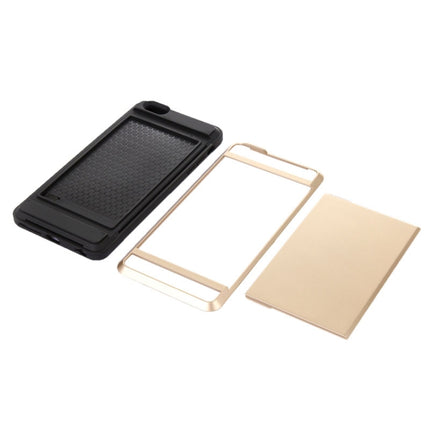 Blade PC + TPU Combination Case with Card Slot for iPhone 6(Gold)-garmade.com