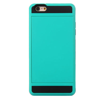 Blade PC + TPU Combination Case with Card Slot for iPhone 6(Blue)-garmade.com