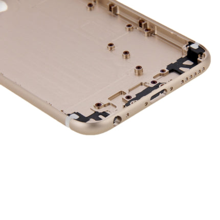 6 in 1 for iPhone 6 (Back Cover + Card Tray + Volume Control Key + Power Button + Mute Switch Vibrator Key + Sign) Full Assembly Housing Cover(Gold)-garmade.com