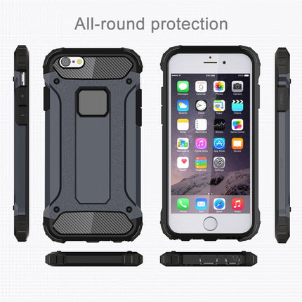 For iPhone 6 & 6s Tough Armor TPU + PC Combination Case (Navy Blue)-garmade.com