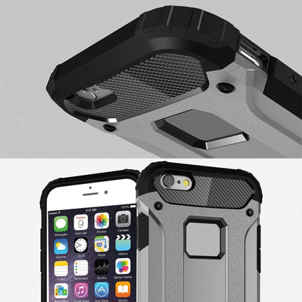 For iPhone 6 & 6s Tough Armor TPU + PC Combination Case(Grey)-garmade.com