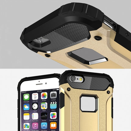 For iPhone 6 & 6s Tough Armor TPU + PC Combination Case(Gold)-garmade.com
