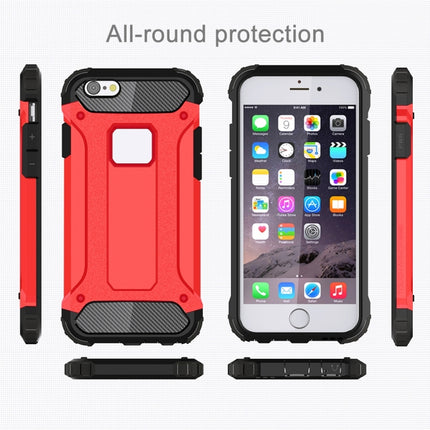 For iPhone 6 & 6s Tough Armor TPU + PC Combination Case(Red)-garmade.com