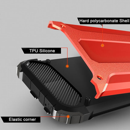 For iPhone 6 & 6s Tough Armor TPU + PC Combination Case(Red)-garmade.com