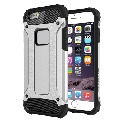 For iPhone 6 & 6s Tough Armor TPU + PC Combination Case(Silver)-garmade.com