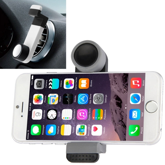 Portable Air Vent Car Mount Holder, For iPhone, Galaxy, Sony, Lenovo, HTC, Huawei, and other Smartphones (Black + Grey)-garmade.com