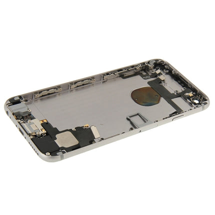 Full Housing Back Cover with Power Button & Volume Button Flex Cable & Charging Port Flex Cable & Speaker Ringer Buzzer for iPhone 6(Grey)-garmade.com