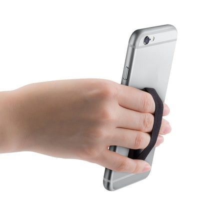 Finger Grip Phone Holder for iPhone, Galaxy, Sony, Lenovo, HTC, Huawei, and other Smartphones(Black)-garmade.com