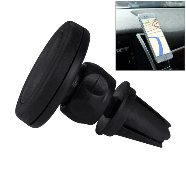 Young Player Car Magnetic Air Vent Mount Clip Holder Dock, For iPhone, Galaxy, Sony, Lenovo, HTC, Huawei, and other Smartphones(Black)-garmade.com