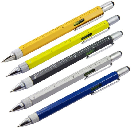 Multi-functional 6 in 1 Professional Stylus Pen(Black)-garmade.com