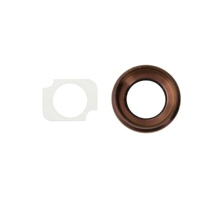 Rear Camera Lens Ring + Flashlight Bracker for iPhone 6s Plus, 10 Pairs / Set(Rose Gold)-garmade.com