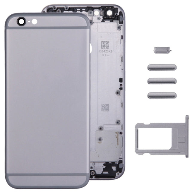 Assembly Housing Cover for iPhone 6 Plus, Including Back Cover & Card Tray & Volume Control Key & Power Button & Mute Switch Vibrator Key(Grey)-garmade.com
