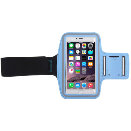 Sport Armband Case with Earphone Hole and Key Pocket for iPhone 6 Plus(Blue)-garmade.com
