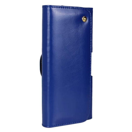 Crazy Horse Texture Horizontal Style Leather Waist Bag for iPhone 6 Plus & 6S Plus (Dark Blue)-garmade.com