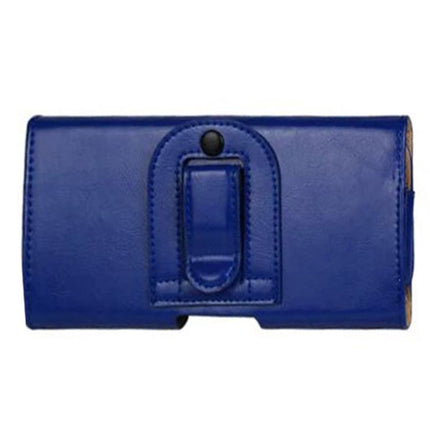Crazy Horse Texture Horizontal Style Leather Waist Bag for iPhone 6 Plus & 6S Plus (Dark Blue)-garmade.com