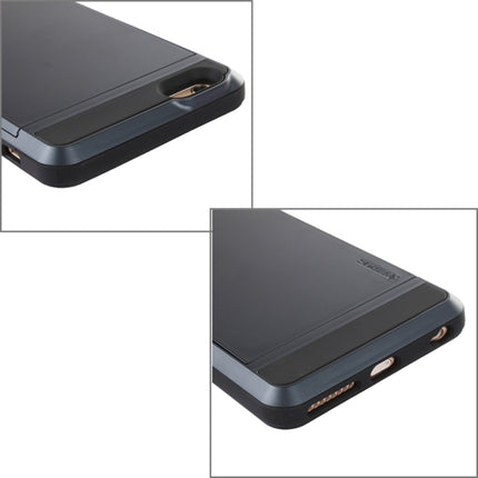 Blade PC + TPU Combination Case with Card Slot for iPhone 6 Plus & 6S Plus(Dark Blue)-garmade.com