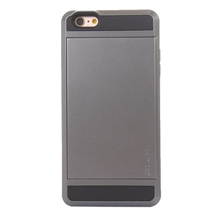Blade PC + TPU Combination Case with Card Slot for iPhone 6 Plus & 6S Plus(Grey)-garmade.com