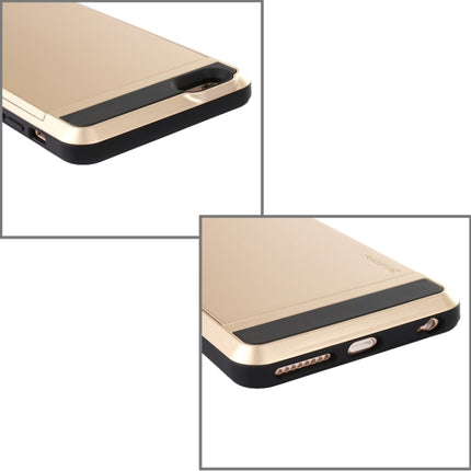 Blade PC + TPU Combination Case with Card Slot for iPhone 6 Plus & 6S Plus(Gold)-garmade.com