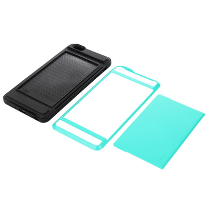 Blade PC + TPU Combination Case with Card Slot for iPhone 6 Plus & 6S Plus(Blue)-garmade.com
