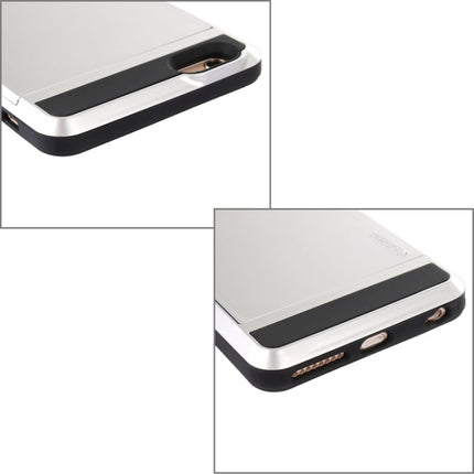 Blade PC + TPU Combination Case with Card Slot for iPhone 6 Plus & 6S Plus(Silver)-garmade.com