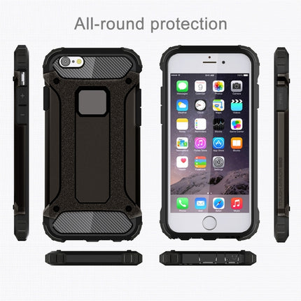 For iPhone 6 Plus & 6s Plus Tough Armor TPU + PC Combination Case(Black)-garmade.com