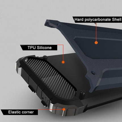 For iPhone 6 Plus & 6s Plus Tough Armor TPU + PC Combination Case (Navy Blue)-garmade.com