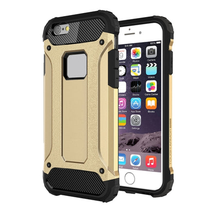 For iPhone 6 Plus & 6s Plus Tough Armor TPU + PC Combination Case(Gold)-garmade.com