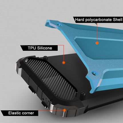 For iPhone 6 Plus & 6s Plus Tough Armor TPU + PC Combination Case(Blue)-garmade.com