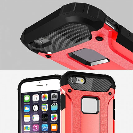 For iPhone 6 Plus & 6s Plus Tough Armor TPU + PC Combination Case(Red)-garmade.com