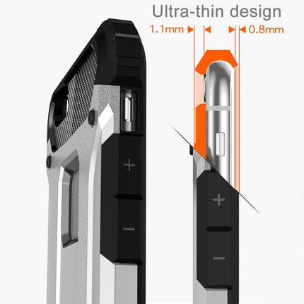 For iPhone 6 Plus & 6s Plus Tough Armor TPU + PC Combination Case(Silver)-garmade.com